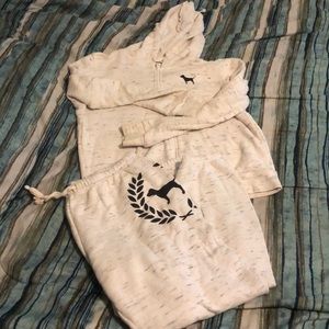 Victoria Secret Cream Sweatsuit